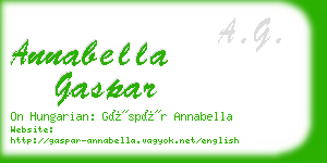 annabella gaspar business card